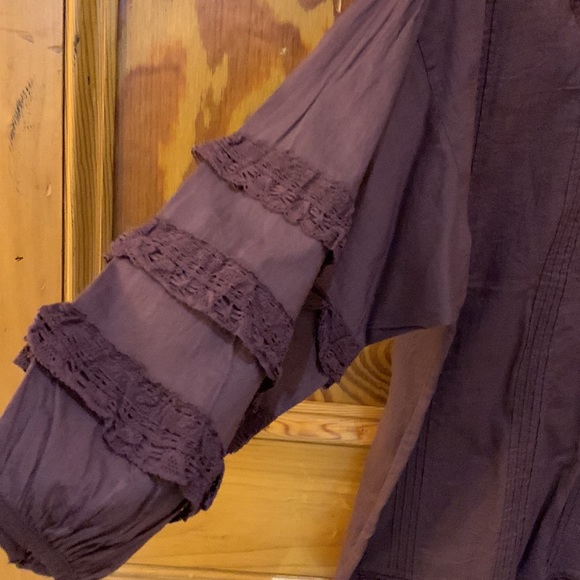 NWT Frye lace detailed blouse size M - Picture 2 of 5